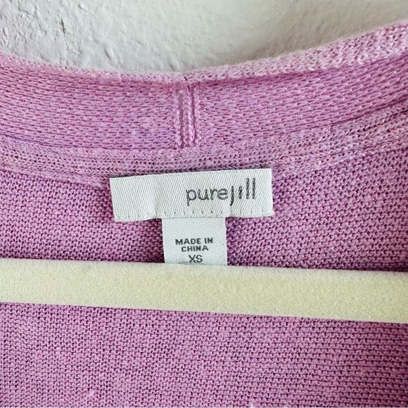 Pure Jill Lavender Fly Away Back One Button Cardigan Size XS - Picture 2 of 3